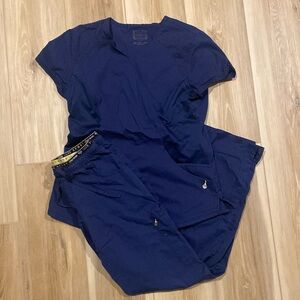 Cherokee luxe sport scrub pants and top (top is small, pants are XS)
